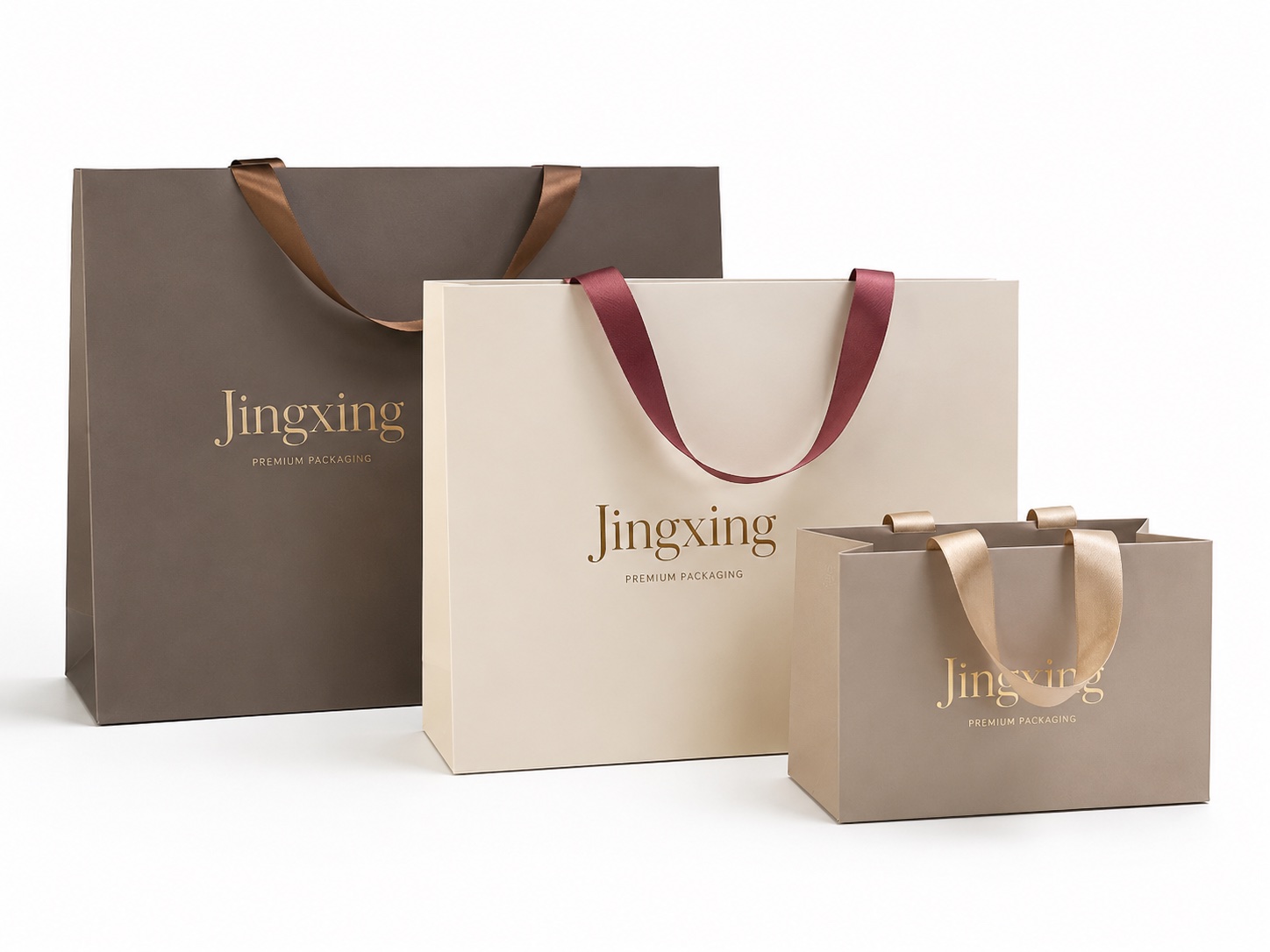 Premium Ribbon Handle Shopping Bags